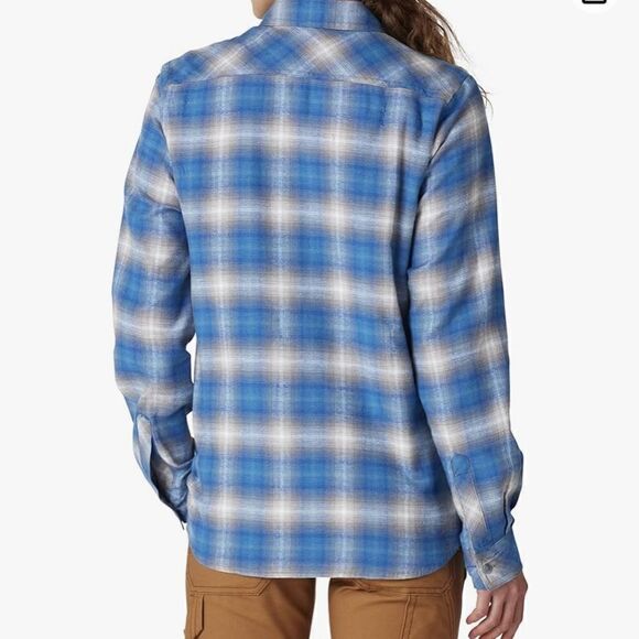 Dickies Women's Duratech Renegade Flannel Shirt NWT Sz XS blue - Picture 4 of 12